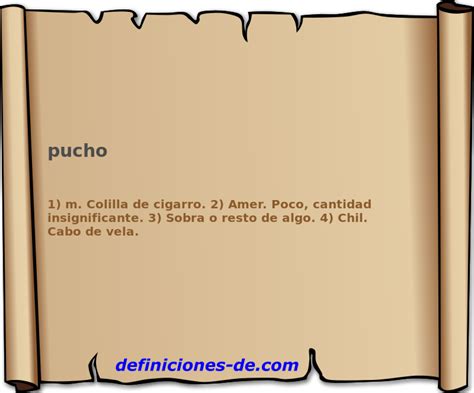 pucho meaning in english|pucho significado.